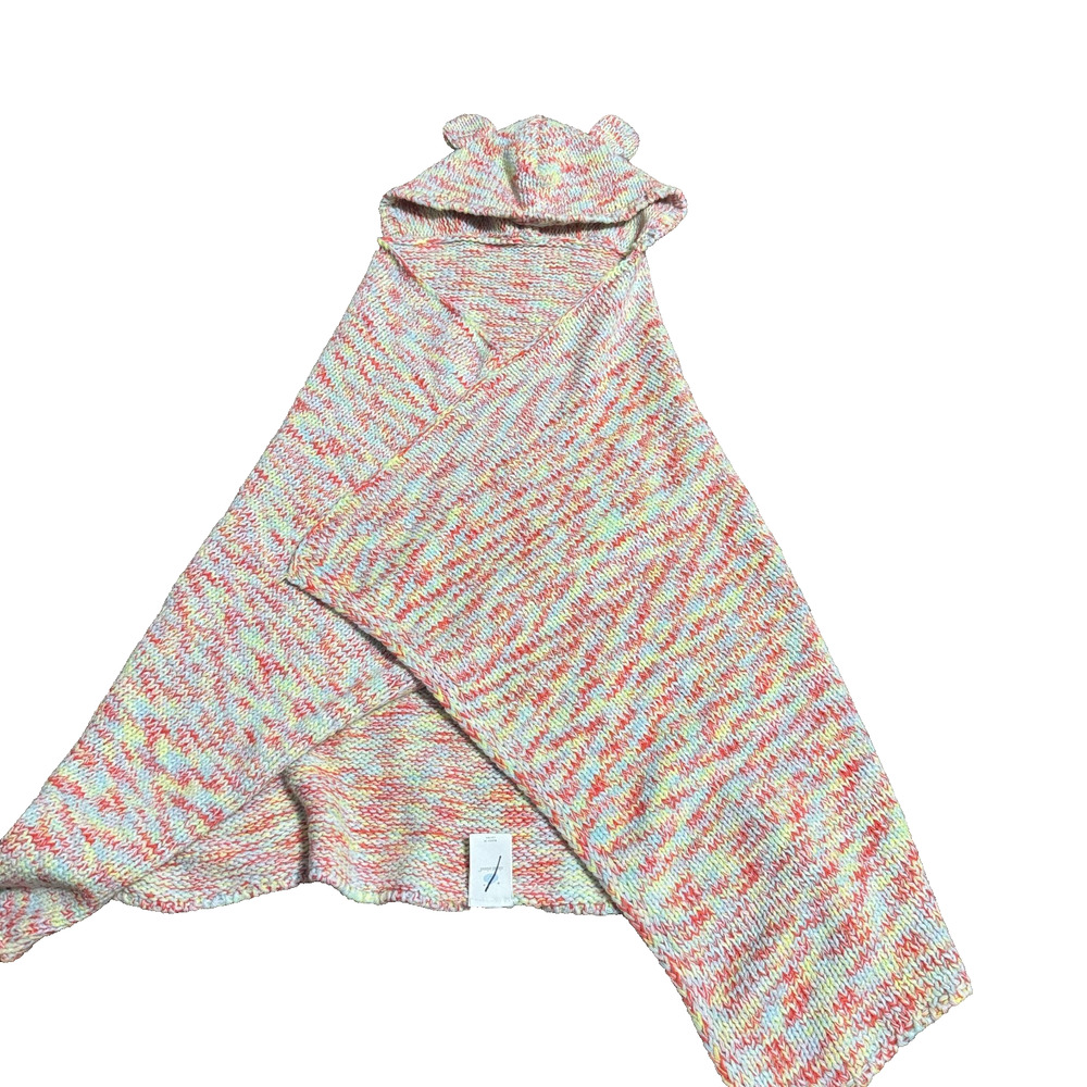 Cloud Island Baby Blanket Hooded sweater wrap swaddle soft knit one size